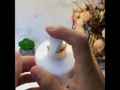 500ml Máy bơm nhôm chai dầu gội bằng nhựa chai rửa cơ thể màu trắng