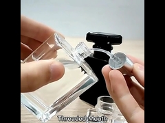 Máy xịt sương mù thủy tinh 30ml 50ml Luxury Black Empty Square Perfume Bottle